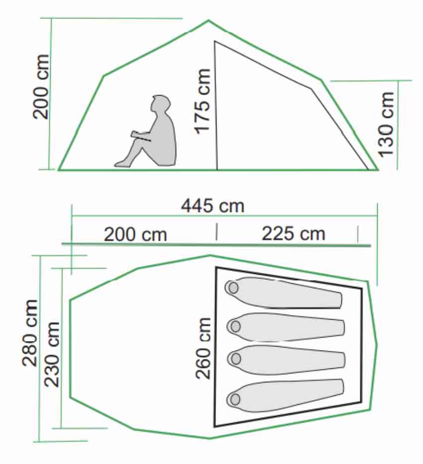 Barents Fjellcamp 4 Tent